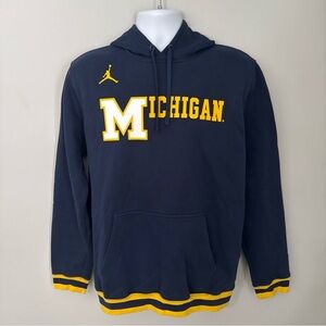 Jordan Michigan Blue and Yellow Hoodie